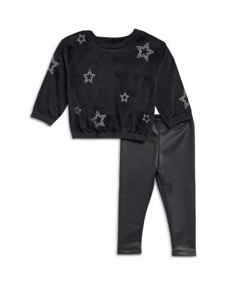 Splendid - Girls' Silver Star Shirt and Leggings Set - Baby