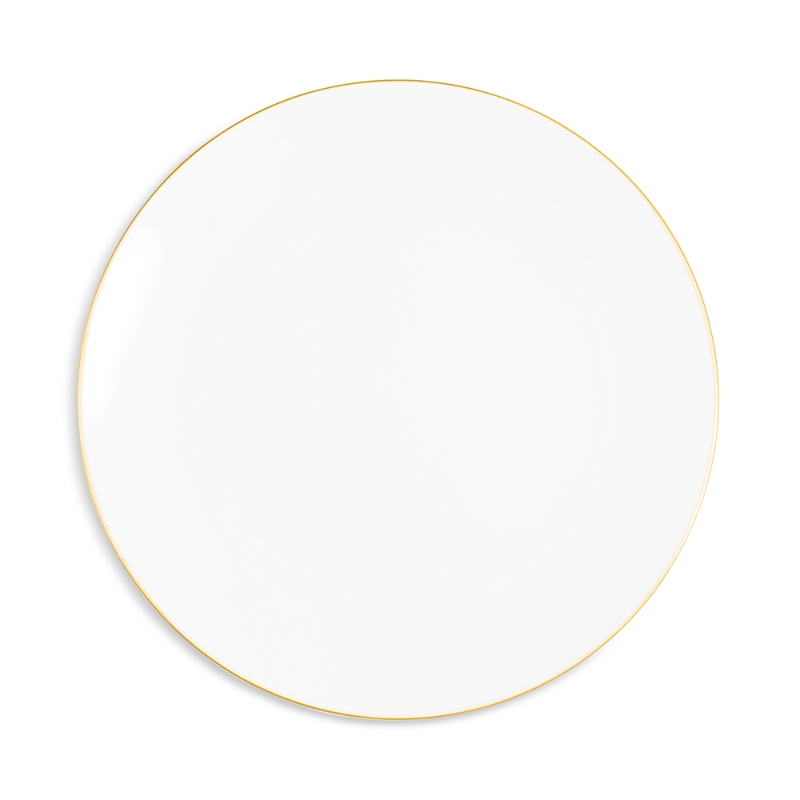 Richard Brendon Line Coupe Side Plate In Gold/ White