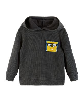 Andy & Evan - Boys' SpongeBob SquarePants x Stone-Washed Hooded Waffle Tee - Little Kid
