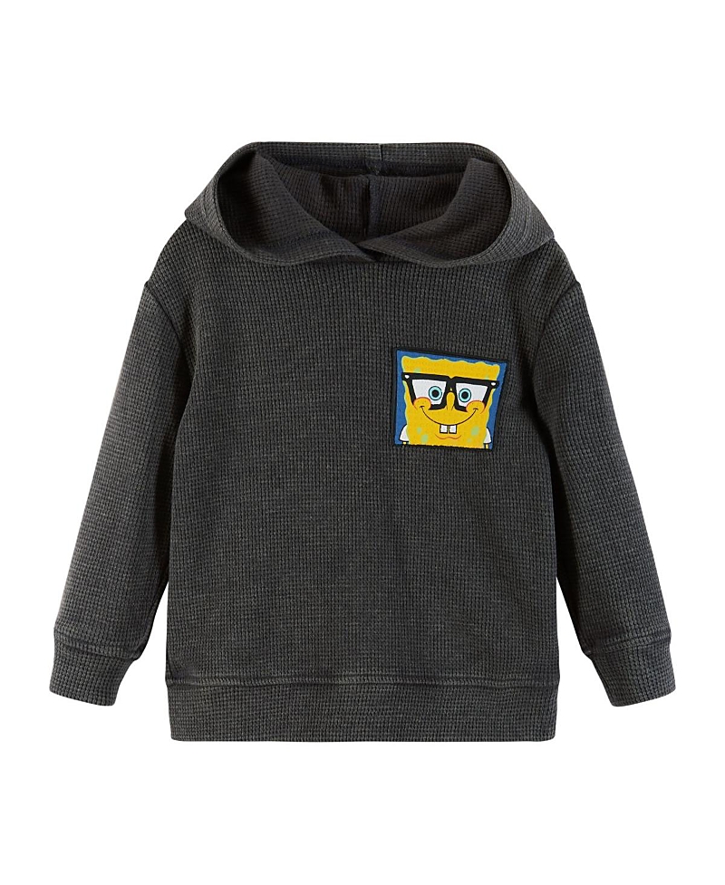 Andy & Evan Boys' Spongebob Squarepants X Stone-washed Hooded Waffle Tee - Little Kid, Big Kid In Grey