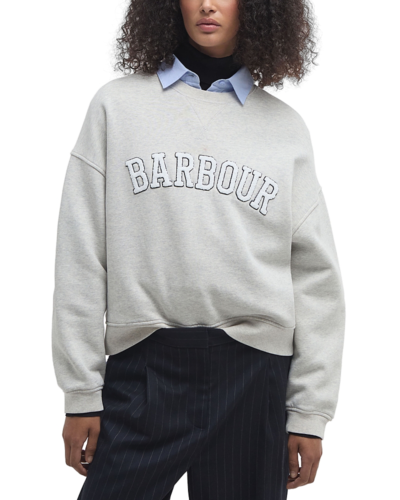 Barbour Silverdale Sweatshirt In Cloud Marl
