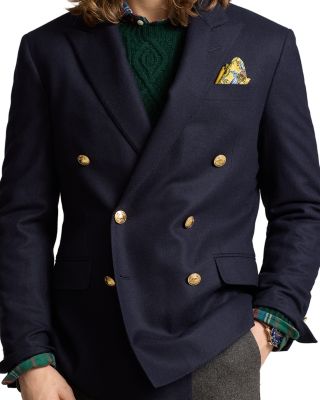 Tailored Wool Flannel Blazer