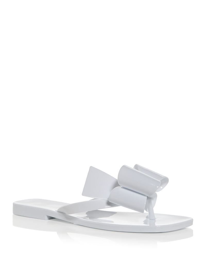 Jeffrey Campbell Sugary Flip Flop In White Shiny