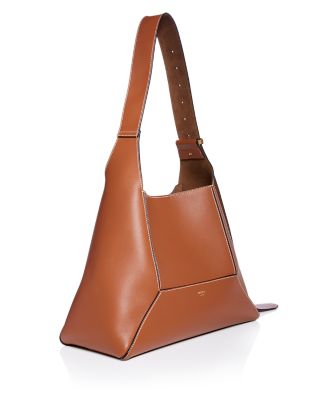 Diamond Hobo Leather Shoulder Bag