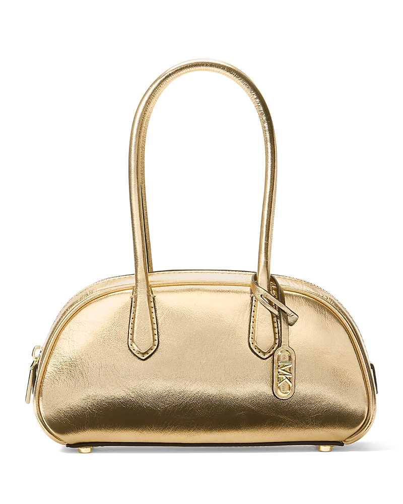 Michael Kors Michael Lulu Small Handle Satchel In Pale Gold