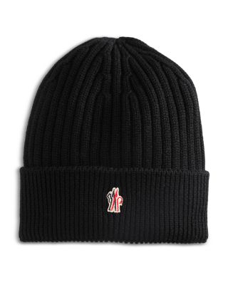 Moncler Ribbed Knit Wool Beanie