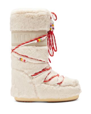 Moon Boot - Women's Icon Faux Fur Beads Boots