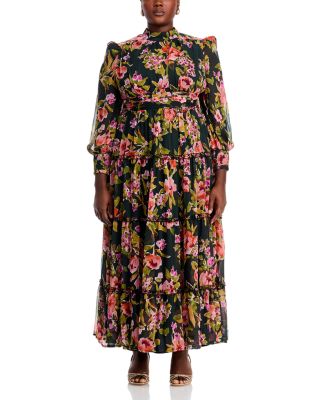 AQUA Romantic Floral Maxi Dress - Exclusive | Bloomingdale's