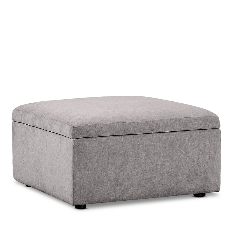 Bloomingdale's Alice Medium Square Storage Ottoman, In Fabric In Artisan Praline