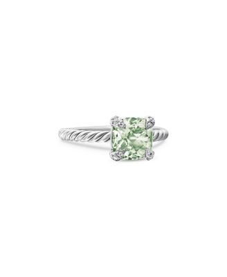 Ch&acirc;telaine&reg; Ring with Prasiolite and Diamonds