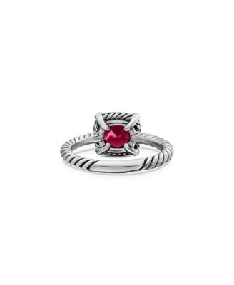 Sterling Silver Petite Chatelaine&reg; Ring with Garnet & Diamonds - Exclusive