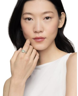 Sterling Silver Petite Chatelaine&reg; Ring with Prasiolite & Diamonds - Exclusive