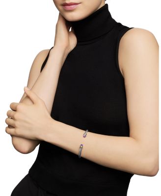 Classic Cable Bracelet in Sterling Silver with 14K Yellow Gold, 5mm