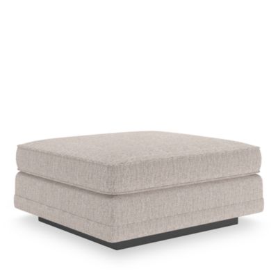 Et Voila Fabric Square Ottoman 