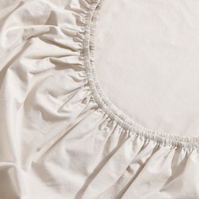 Washed Percale Cotton 4 Piece Sheet Set, King