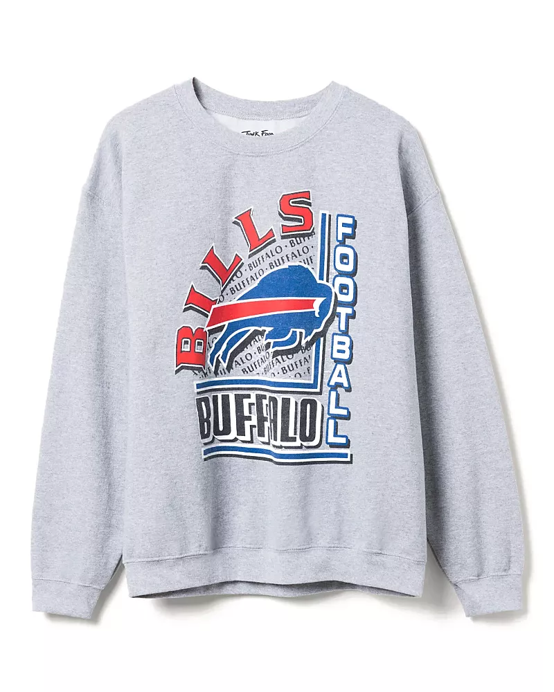 Junk Food Clothing Unisex Nfl Buffalo Bills Backfield Crew Fleece Sweatshirt