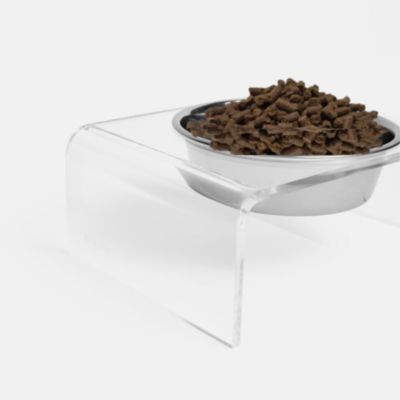 Clear Single Pet Bowl Feeder