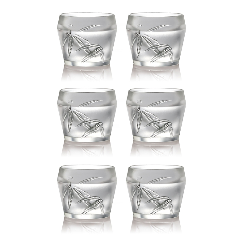 Liuli Ascent Whiskey Glass, Set Of Six In Clear