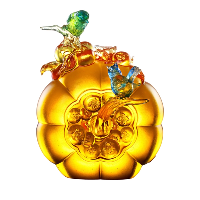 LIULI CRYSTAL BIRD, SISKIN, THE ALLURE OF SPRING