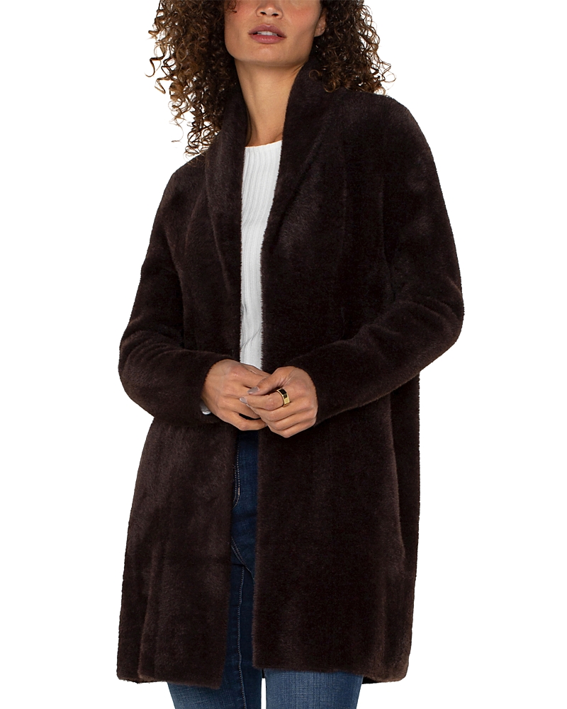 Shop Liverpool Los Angeles Sweater Coat In Mink