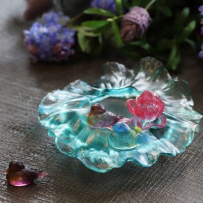 Crystal Lotus Flower Vase, Overflow of Beauty