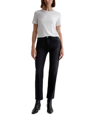 Brinley Mid Rise Straight Leg Jeans in Glasgow