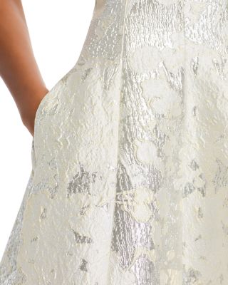 Octavia Jacquard Strapless Gown