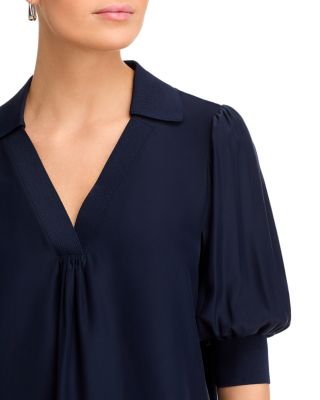 Weldon Collared Silk Blouse