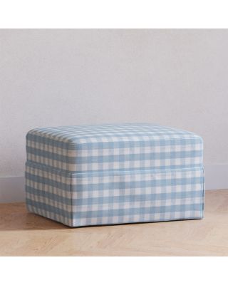 Crawford Gliding Ottoman in Gingham