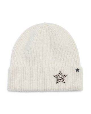 Jocelyn Crystal Star Charm Knit Beanie