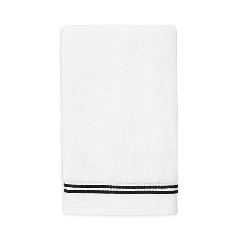 Sferra Aura Nuova Hand Towel In White/ Black