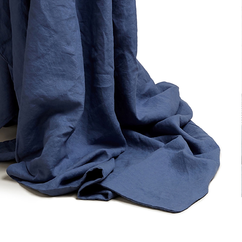 Piglet In Bed Linen Blend Duvet Cover, Twin In Blueberry