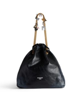 Balenciaga - Crush Medium Tote Bag Dirty Effect with Souvenirs