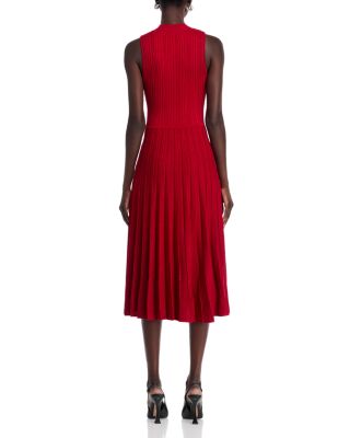 Mock Neck Midi Dress