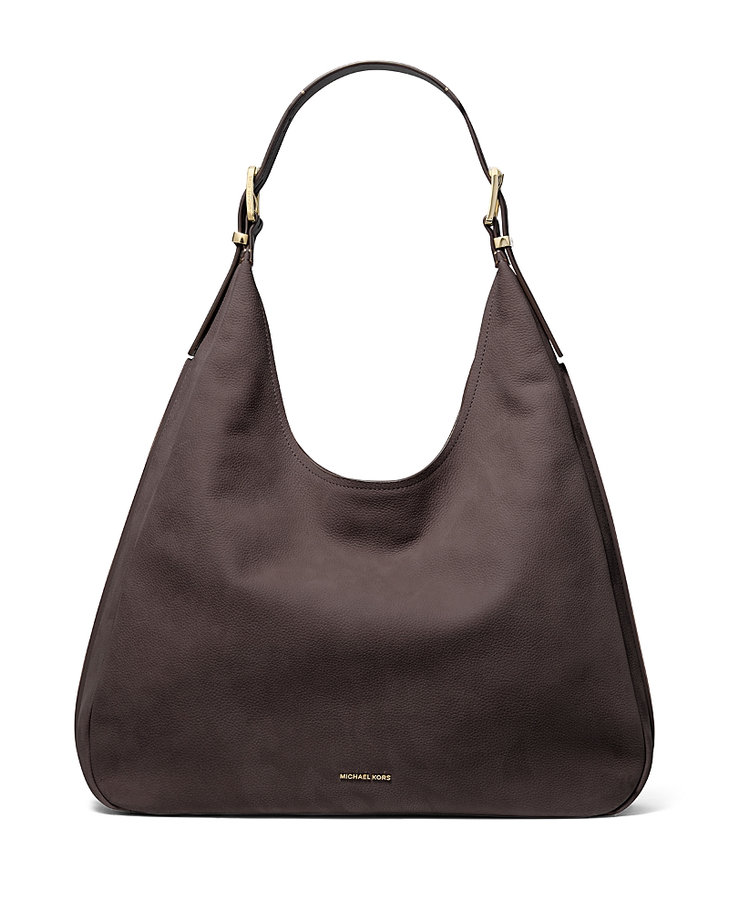 Michael Kors Nolita Large Hobo Shoulder Bag In Chocolate