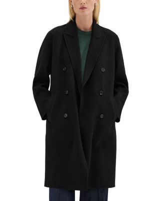 Theory - Double Breasted Coat in Double Face Wool & Cashmere