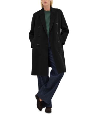 Double Breasted Coat in Double Face Wool & Cashmere