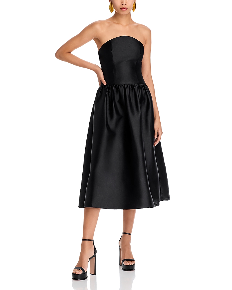 SELF-PORTRAIT SELF-PORTRAIT TAFFETA MIDI DRESS