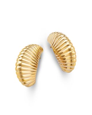 Bloomingdale's Fine Collection - Puff Seashell Stud Earrings in 14K Yellow Gold