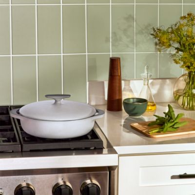 Enameled Cast Iron 3.5 Qt Braiser with Lid