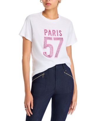 Cinq à Sept Embellished Paris 57 Tee | Bloomingdale's