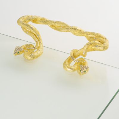 Gold Serpentina Glass Tray