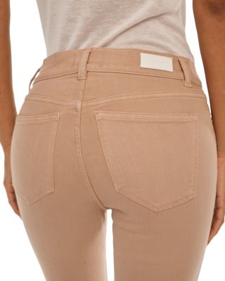 Mara Straight Mid Rise Instasculpt™ Ankle Jeans in Almond Cuffed