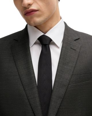 H-Huge Weave Textured Wool Slim Fit Suit