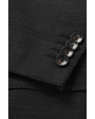 H-Huge Weave Textured Wool Slim Fit Suit