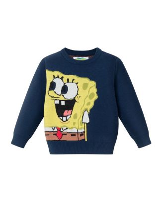 Andy & Evan - SpongeBob SquarePants x Buddies Wrap-around Jacquard Sweater - Little Kid