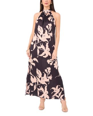 slim fit dress slacks Vince Camuto Black Bow Neck Halter Jumpsuit NWT- Size 2 – The Saved  Collection main image 0