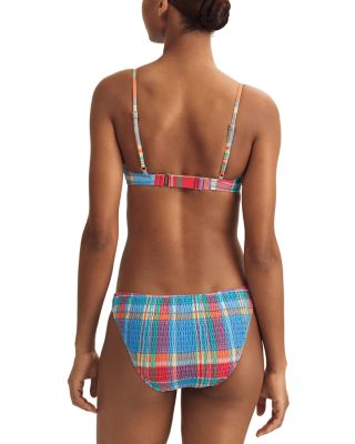 Smocked Bikin Top & Devin Smocked Hipster Bikini Bottom