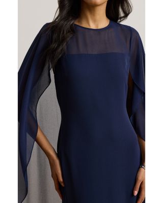 Ralph Lauren CAPE ワンピース BLUE Ralph Lauren Cape Gown | Bloomingdale's