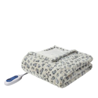 Beautyrest Zuri Oversized Faux Fur Heated Throw, 50 x 70